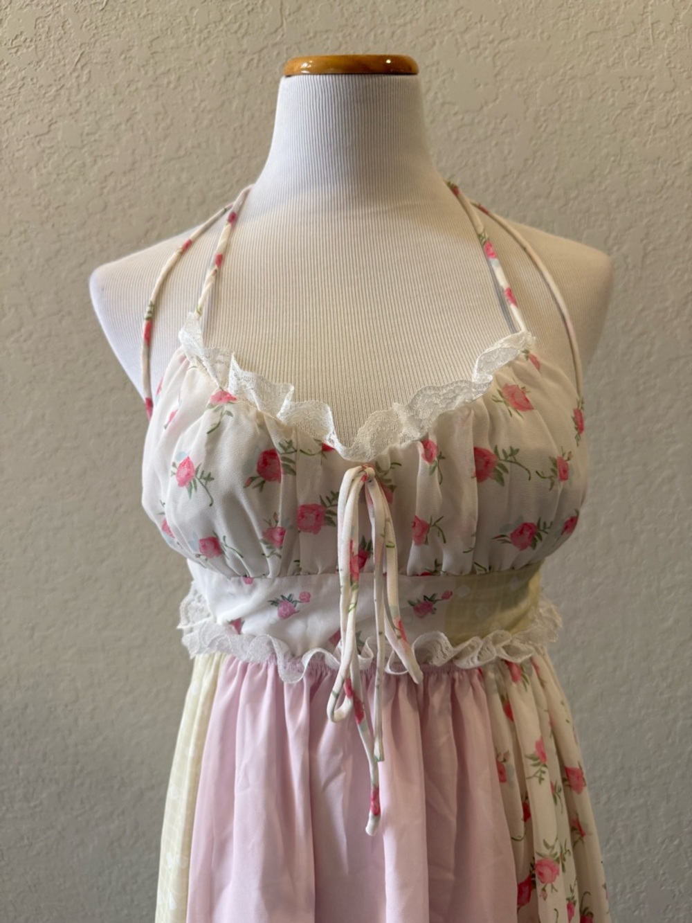 Patchwork CottageCore Dress - image 9